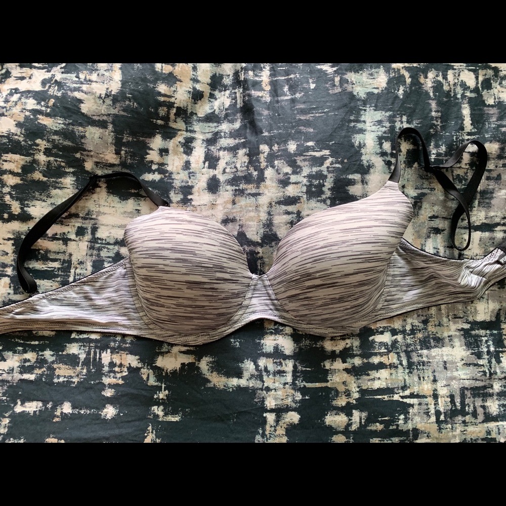 MOVING SALE Black/white PINK bra